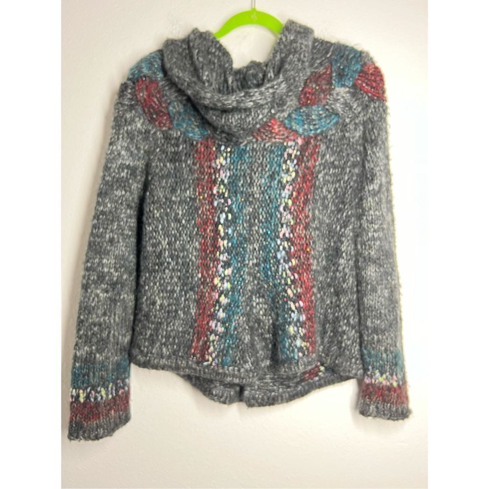 XXI Knit Cable Multicolor one Button Cardigan Size S - Picture 3 of 13